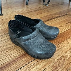 Charcoal Grey Dansko Clogs, Size US 6
